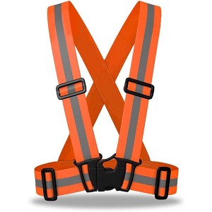 Premium Elastic Flex fit High Visibility Hi Vis Fluorescent Safety Vest/Belt/Suspender - 1 of 1