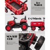 Ride on Tractor with Detachable Garden Cart, 12V Electric Kids’ Vehicle with Trailer, Ages 3+ Battery-Powered 8-Wheel, Remote Control - 4 of 4