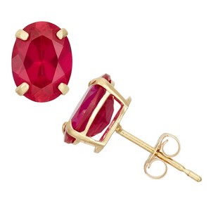 Designs By Gioelli 10K Gold Gemstone Stud Earrings - 1 of 2