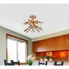 Elegant Lighting Priscilla 18.5 inch flush mount in gold leaf - 3 of 4