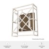 Hunter Fans 4" Langwood Wall Light Distressed White Finish - Elegant Indoor Sconce for Traditional & Farmhouse Decor - 3 of 4