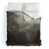Deny Designs Kevin Russ Foggy Forest Creek Comforter and Pillow Sham Green - 2 of 4