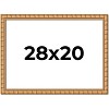 PosterPalooza | 28x20 Modern Bamboo Picture Frame, UV Acrylic, 5 Finishes - 2 of 4