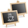 Juvale 6-Pack Mini Chalkboard Signs with Easel Stand for Table Decorations, Restaurant Food Display, Message Boards, Small Business, 7x7x4 in - 4 of 4