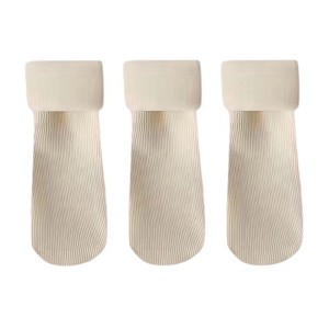 Anna-Kaci 3-Pair Soft Ribbed Crew Socks Set with Stretch Comfort Fabric, Breathable Knit Design and Everyday Cozy Wear Giftable Pack - 1 of 3