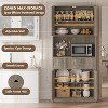 Kitchen Pantry Cabinet, 70" Tall Pantry Storage Cabinet with Countertop, Fluted Tall Cabinets with Doors and Drawer, Freestanding Cupboard - 4 of 4