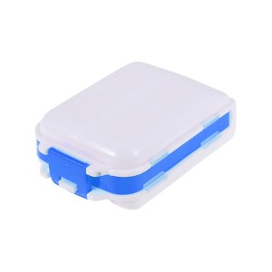 Unique Bargains 8 Grids 3 Fold Pill Case 1 Pc - 1 of 4