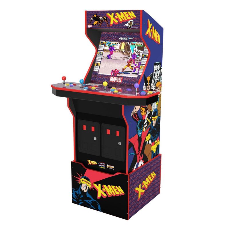Arcade1Up Marvel X-Men Home Arcade with Stool and Riser, 5 of 9