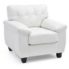 Upholstered Chair with Removable Back, Pocketed Coil Cushions and Foam-Dacron Wrapped Cushions with Hardwood Frame - 2 of 4