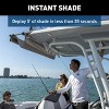 Taylor Made Boat Power Shade with Stainless Steel Frame - Model PTXSS69GY - 2 of 4