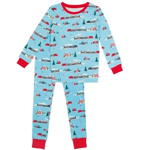 RuggedButts SoftSnooze Toddler Boys Long Sleeve Pajama Set - 1 of 4