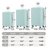 YONWAY 3 Piece Luggage Set, ABS Carry On Luggage Set Hardshell, with TSA Lock & Spinner Wheels - 3 of 4