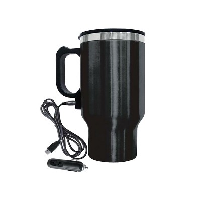 1pc Ceramic Travel Coffee Mug With Stainless Steel Insulation For Men, Car  Cup Holder Compatible