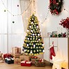 VINGLI 6ft Pre-lit Fiber Optic Christmas Artificial Tree w/Multicolor LED Lights, Snowman & Star Topper - 2 of 4