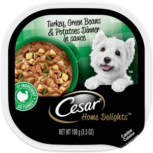 Cesar Home Delights with Turkey, Potato and Vegetable Flavor Small Breed Wet Dog Food - 3.5oz - 1 of 4