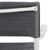 Lafuma Batyline Duo ORON Sustainable Aluminum Weather Resistant Stackable Outdoor Dining Armchair with 287 Pound Capacity, Sand/Obsidian (Set of 2) - 4 of 4
