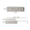 Luck Live Modern Relief Coffee Table, Extendable Glass Coffee Table 39.37-74.8 Inches - 4 of 4
