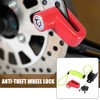 Unique Bargains Universal Mountain Bike Motorcycle Anti-theft Disc Brake Lock Red with Yellow Rope Set 2.2" x 1.8" x 1.0" - 2 of 4