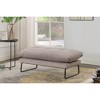 HOMLUX Karla Velvet Contemporary Ottoman - 3 of 3