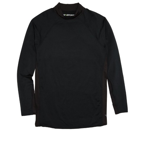 Ks Sport By Kingsize Men's Big & Tall Mock Neck Base Layer Shirt By Ks  Sport™ - Big - 5xl, Black : Target