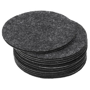 Unique Bargains Round Soft Adhesive Non-slip Anti-scratch Furniture Lamp Base Felt 10 Pcs - 1 of 4