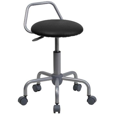 Emma and Oliver Ergonomic Stool with Raised Bar Backrest