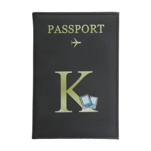 Unique Bargains Durable Letter Pattern Passport Holder 1 Pc - 1 of 4