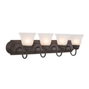 Yosemite Home Decor 4994-4DB 35-Inch 4 Bathroom, Dark Brown Vanity Light - 1 of 4