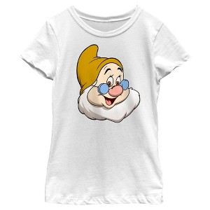 Girl's Snow White and the Seven Dwarves Doc's Face T-Shirt - 1 of 4