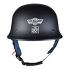 AHR RUN-G DOT German Style Motorcycle Half Helmet Open Face Cruiser Chopper Biker Skull Cap Helmet S/M/L/XL - 4 of 4