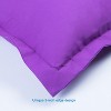 2 Pack Brushed Microfiber Super Soft Euro Pillow Shams, 26x26 Inches - NTBAY - 4 of 4