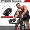 ER KANG Preacher Curl Bench, 350LBS Strength Training Biceps Bench for Home Gym, Weight Bench with Wheels Moving, Adjustable Arm Pad and Seat - 2 of 4