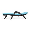 Okak HDPE Reclining Patio Chaise Lounge with Optional Cushion,Ergonomics Outdoor Long Chiase Poolside Chair for Deck,Backyard&Pool - 2 of 4
