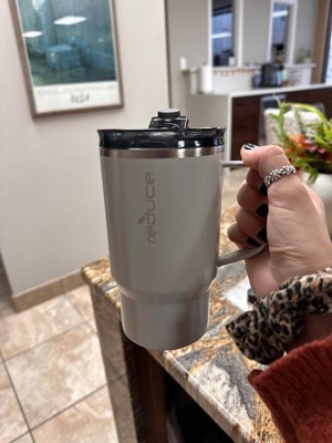 Reduce Vacuum Insulated Stainless Steel Hot1 18oz Travel Mug with  Adjustable Flow Lid: Black 