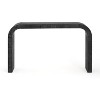 Sapphtopaz 52" Modern Wood Console Table with Curved Edge, Couch Table with Natural Texture, Wide Entryway Table for Living Room, Entryway - 4 of 4