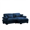 NicBex Couches for Living Room Oversized 2-Seater Sofa Couch Comfort Velvet Upholstered Sofa With Pillows and Bolstered Armrests for Bedroom - 4 of 4