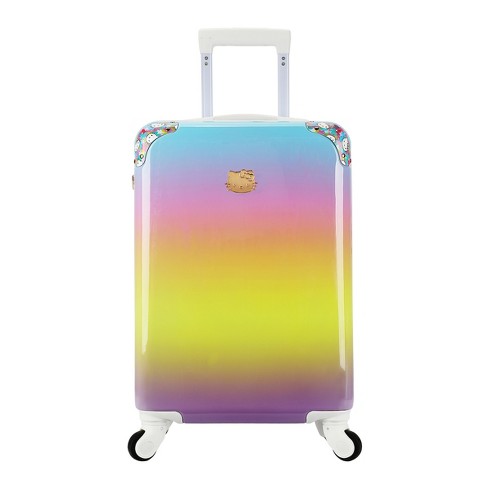 Hello Kitty Gold Character Patch Rainbow Gradient 20 Rolling Luggage Target