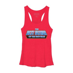 Women's Design By Humans The Best Father of the Universe By Melonseta Racerback Tank Top - 1 of 2