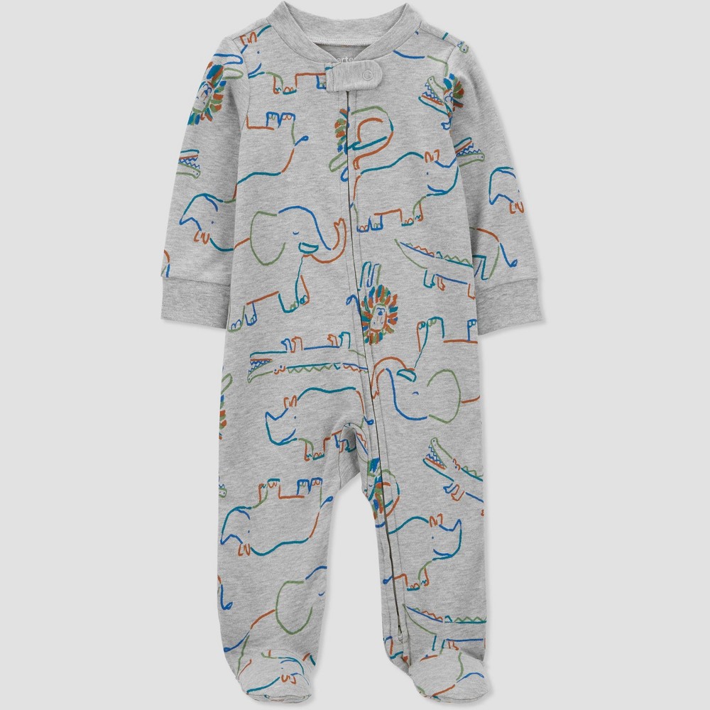 Carter's Just One You®? Baby Boys' Lion Footed Pajama - Gray 9M