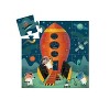 Djeco Spaceship Silhouette Puzzle, 24 Pieces, 16 x 12 inches, Ages 3 and Up - 2 of 3