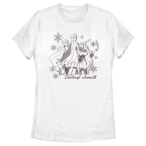 Women's Frozen 2 Destiny Awaits Friends T-Shirt - 1 of 4