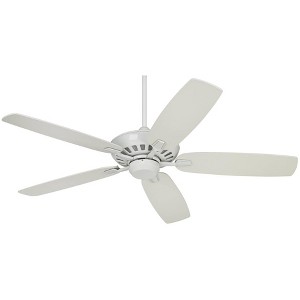 52" Casa Vieja Journey Modern Indoor Ceiling Fan with Remote Control Classic White for Living Kitchen House Bedroom Family Dining Home Office Room - 1 of 4
