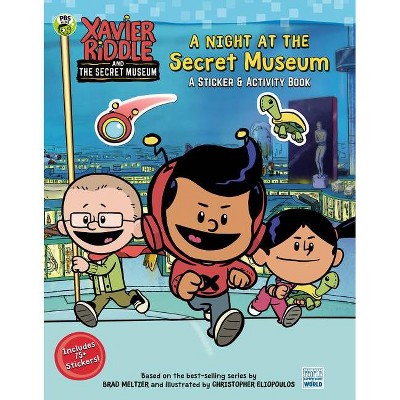 A Night at the Secret Museum: A Sticker & Activity Book - (Xavier Riddle and the Secret Museum) by  Gabriella Degennaro (Paperback)