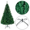 GlasFlength Artificial Trees Premium PVC Full Christmas Tree with Iron Stand Fashion Design for Holiday Decor, Green, 45"*45"*94.49" - 3 of 4