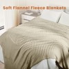 White Warm Blanket with Breathable and Soft for Couch and Bed - 4 of 4