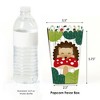 Big Dot of Happiness Forest Hedgehogs - Woodland Birthday Party or Baby Shower Favor Popcorn Treat Boxes - Set of 12 - 2 of 4
