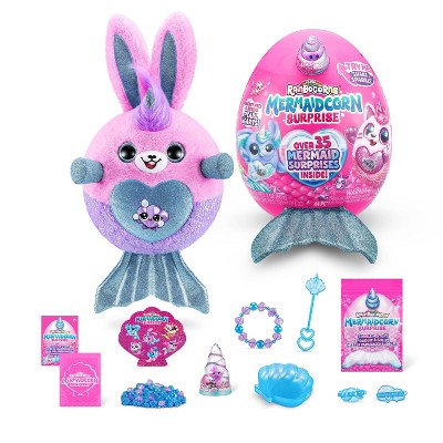 Rainbocorns Mermaidcorn Surprise Plush Toy with Over 35 Surprises