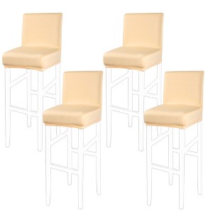 PiccoCasa Bar Pub Counter Height Side Stretch Chair Covers with Elastic Band - 1 of 4