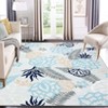 Machine Washable Area Rug for Living Room Modern Boho Floral Printed Indoor Carpet Non Slip Ultra Thin Non Shedding Floor cover - 3 of 4