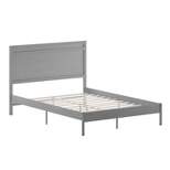 Merrick Lane Solid Wood Platform Bed with Wooden Slats and Headboard, No Box Spring Needed